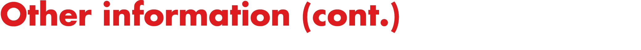 Other information (cont.)