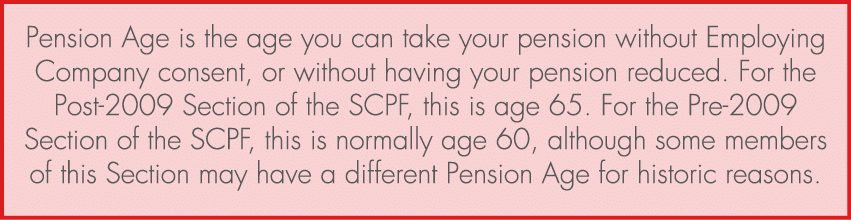 Pension Age is the age you can take your pension without Employing Company consent, or without having your pension re...
